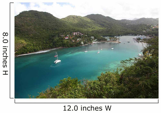 Marigot bay, St. Lucia Wall Decal