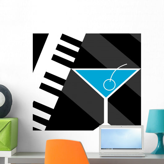 Piano Bar Wall Decal