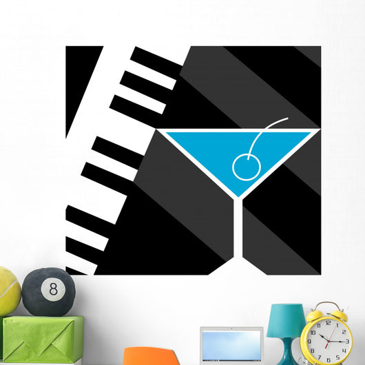 Piano Bar Wall Decal