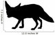 Silhouette Fennec Fox Wall Decal