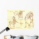 An hand drawn vector: Mermaid, Cyclops, Centaur Wall Decal