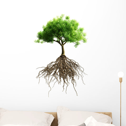 Tree With Roots Wall Decal - WallMonkeys.com – Wallmonkeys