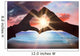 Composite image of couple making heart shape with hands Wall Decal