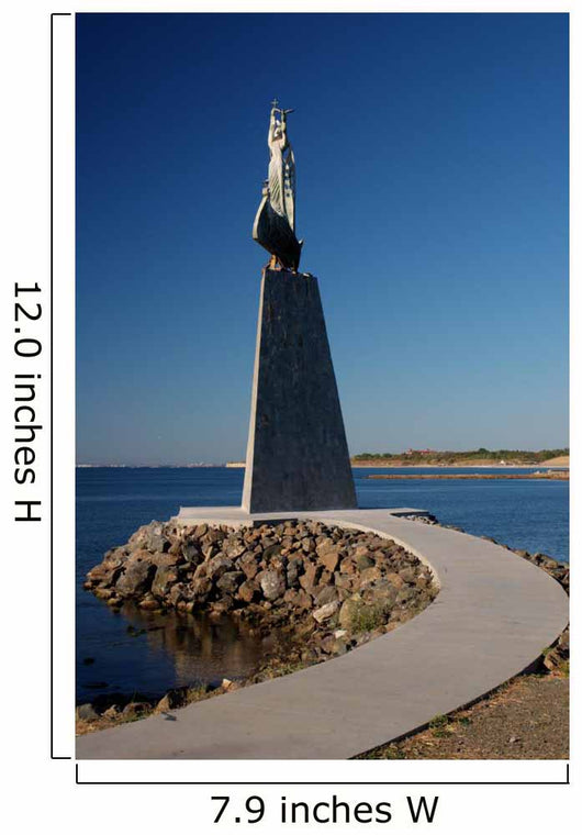 Statue of Saint Nicholas in Nessebar, Bulgaria on sunrise Wall Decal