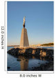 Statue of Saint Nicholas in Nessebar, Bulgaria on sunrise Wall Decal