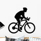 Cycling Silhouette Wall Decal