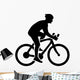 Cycling Silhouette Wall Decal