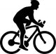 Cycling Silhouette Wall Decal
