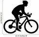 Cycling Silhouette Wall Decal