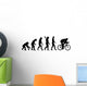 Bike Cycling Evolution Wall Decal