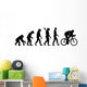 Bike Cycling Evolution Wall Decal