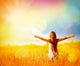 Free Happy Woman Enjoying Nature. Beauty Girl Outdoor. Wall Decal