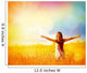 Free Happy Woman Enjoying Nature. Beauty Girl Outdoor. Wall Decal