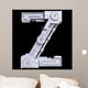 Iron mechanical black letters scratched metal Wall Decal