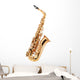 Side-View Saxophone Wall Decal