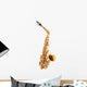 Three-Fourths Saxophone Wall Decal