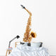 Three-Fourths Saxophone Wall Decal