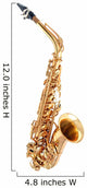 Three-Fourths Saxophone Wall Decal
