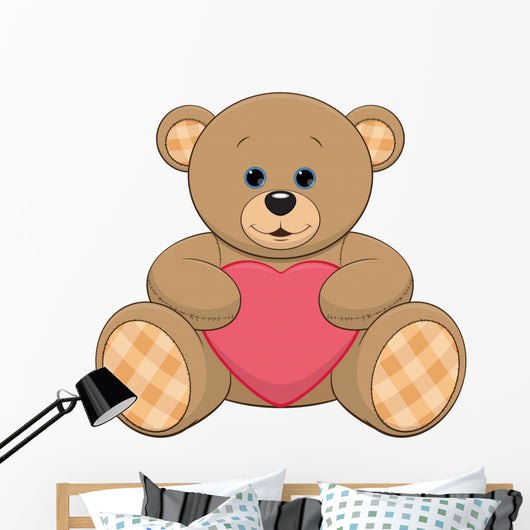 Cute Teddy Bear Wall Decal