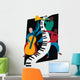 musical jazz trio Wall Decal