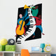 musical jazz trio Wall Decal