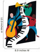 musical jazz trio Wall Decal