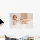 Woman in bath relaxing. Closeup of young woman in bathtub bathin Wall Decal