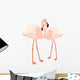 Pair Flamingos Wall Decal