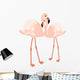 Pair Flamingos Wall Decal