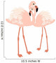 Pair Flamingos Wall Decal