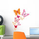 Realistic Colorful Butterflies Isolated for Spring Wall Decal
