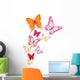Realistic Colorful Butterflies Isolated for Spring Wall Decal