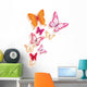 Realistic Colorful Butterflies Isolated for Spring Wall Decal