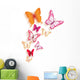 Realistic Colorful Butterflies Isolated for Spring Wall Decal