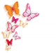 Realistic Colorful Butterflies Isolated for Spring Wall Decal