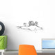 H&uuml;tte auf einer einsamen Insel Wall Decal