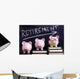 Three piggy banks with retirement savings message Wall Decal