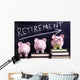 Three piggy banks with retirement savings message Wall Decal