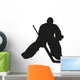 Hockey goalie silhouette Wall Decal