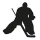 Hockey goalie silhouette Wall Decal