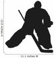 Hockey goalie silhouette Wall Decal