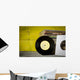 Records Stacked Wall Decal