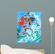 dolphin painting Wall Decal