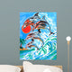 dolphin painting Wall Decal