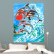 dolphin painting Wall Decal