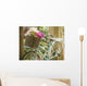 Vintage bicycle with flowers in basket Wall Decal