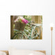 Vintage bicycle with flowers in basket Wall Decal