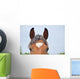 Pferdestirn mit wei&szlig;em Herz Wall Decal