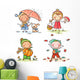 Little kids' autumn activities Wall Decal