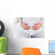 Mid section of woman with stomach pain Wall Decal